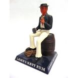 [ADVERTISING]. A LAMB'S NAVY RUM RETAILER'S PAINTED PLASTIC COUNTER-TOP FIGURE in the form of a