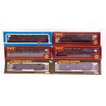 [OO GAUGE]. SIX ASSORTED B.R. COACHES & VANS by G.M.R. (3), Mainline (2), and Airfix (1),