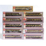 [OO GAUGE]. ELEVEN LIMA B.R. (W.R.) COACHES each in brown and cream livery, each boxed.