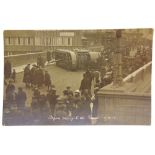 POSTCARDS - EXETER, DEVON Nine cards, comprising real photographic views of a Tram Accident, 7/3/17;