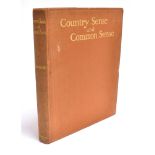 CRASCREDO Country Sense and Common Sense, illustrated by Lionel edwards together with thirteen