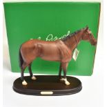 A BESWICK MODER 'NIJINSKY' on an oval wooden plinth base, height 29cm, boxed