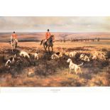AFTER GRAHAM ISOM 'A find in the deer park' (The Exmoor Foxhounds) A limited edition colour print no
