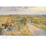 AFTER LIONEL EDWARDS - '"The Cotswold" at Compton Abdale', colour print,