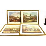 AFTER W.J. SHAYER 'Shayers English fox hunting', a set of four colour prints, 30 x 39.5cm,