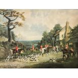 AFTER DEAN WOLSTENHOLME The Essex Hunt near Epping, colour print, 62 x 81cm