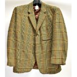 A HARRIS TWEED GENTLEMAN'S JACKET length to each armpit approximately 52cm, together with another