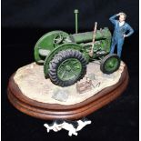 A BORDER FINE ARTS GROUP 'WON'T START, B0299' a Fordson Tractor, signed 'Ayres' height 15cm, width
