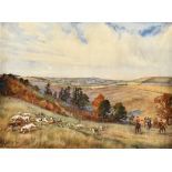 AFTER LIONEL EDWARDS - "The Hambledon, 1947', colour print