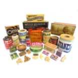 PACKAGING - ASSORTED HOUSEHOLD PRODUCTS including a Huntley & Palmers miniature sample tin; and a