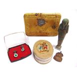 ASSORTED COLLECTABLES comprising a brass Princess Mary Christmas 1914 gift tin (lacking contents);