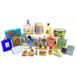 PACKAGING - ASSORTED COSMETIC PRODUCTS including miniature / sample perfume bottles, (tray).