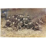 POSTCARDS - MILITARY Seventeen real photographic portraits, seven of them marked verso '2nd B[