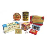 PACKAGING - ASSORTED TINS including those for Lacta Milk Food, circa 1949; Maisons Lyons Petits