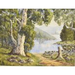RONALD PETERS (AUSTRALIAN, fl. 1960S) 'Wollondily River Scene, NSW' Oil on board Signed and dated '