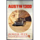 AUTOMOBILIA - ASSORTED comprising an Austin 1300 Power Plus poster, lithographed by The Nuffield