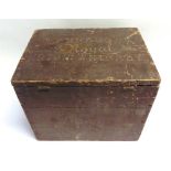 BREWERIANA - A CONNAUGHT ROYAL IRISH WHISKY WOOD CASE for twelve bottles, 33cm high, 39cm wide, 28cm