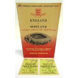 FOOTBALL - PROGRAMMES, ENGLAND INTERNATIONALS Twenty-four programmes, comprising those for matches