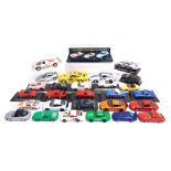 THIRTY ASSORTED PORSCHE DIECAST MODEL CARS mainly 1/43 scale, most mint or near mint, all unboxed.