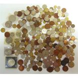 COINS - ASSORTED WORLD together with a small quantity of Chinese and other banknotes.