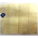 DOCUMENT - QUEEN VICTORIA (1819-1901), A COMMISSION appointing Frederick Augustus Wetherall to be