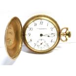 PAUL-GALE GREENWOOD CO. POCKET WATCH Full hunter, 5cm diameter, with finely chased & engraved