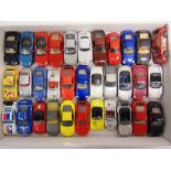 THIRTY-THREE 1/43 SCALE PORSCHE DIECAST MODEL CARS by De Agostini, Solido, Bburago and others,
