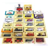 THIRTY LLEDO DIECAST MODEL VEHICLES mainly promotional issues, each mint or near mint and boxed.