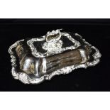 EDWARDIAN SILVER PLATED LIDDED TUREEN Beautifully embossed with scrolls & scallop shells,