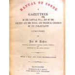 [TRAVEL]. INDIA Richter, Rev. G. Manual of Coorg. A Gazetteer of the Natural Features of the Country