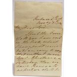 [DOCUMENTS]. HENRY ADDINGTON, 1ST VISCOUNT SIDMOUTH (1757-1844), TORY STATESMAN & PRIME MINISTER (