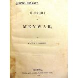 [TRAVEL]. INDIA Brookes, Capt. J.C. History of Meywar, by Lewis, Baptist Mission Press, Calcutta,
