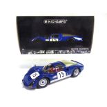 A 1/18 SCALE MINICHAMPS NO.100 666115, PORSCHE 906 - 24TH DAYTONA 1966, CLASS WINNERS: HERRMANN /