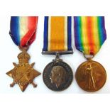 A GREAT WAR TRIO OF MEDALS TO GUNNER C. COOK, ROYAL HORSE ARTILLERY comprising the 1914-15 Star (471