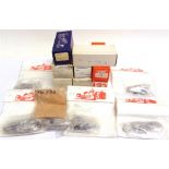 FOURTEEN 1/43 SCALE UNMADE WHITE METAL RACING CAR KITS by John Gay (9), and others (5), each boxed