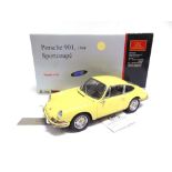 A 1/18 SCALE CMC NO.M-067A, 1964 PORSCHE 901 SPORTCOUPE pale yellow, limited edition 9/5000, with