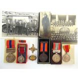 A FAMILY FIRE SERVICE GROUP OF MEDALS comprising a National Fire Brigades Association Long Service