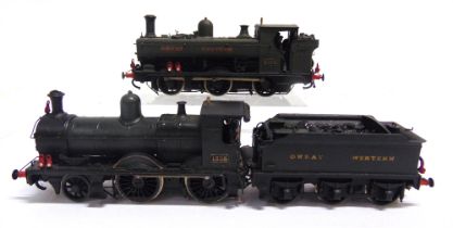 [OO GAUGE]. A G.W.R. KIT-BUILT COLLECTION comprising a G.W.R. (ex M. & S.W.J.R.) 2-4-0 tender