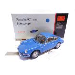 A 1/18 SCALE CMC NO.M-067D, 1964 PORSCHE 901 SPORTCOUPE blue, limited edition 1280/5000, with self-