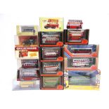 FOURTEEN 1/76 SCALE DIECAST MODEL BUSES by Exclusive First Editions (7), Corgi Original Omnibus