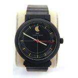 A PORSCHE DESIGN 3551 AUTOMATIC COMPASS WRISTWATCH, BY I.W.C. serial number 2457891, the black