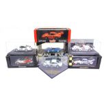 SEVEN ASSORTED 1/43 SCALE DIECAST MODEL PORSCHE RACING CARS by Minichamps (3); Quartzo (1);