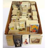 CIGARETTE CARDS - ASSORTED part sets, including large size issues, (box).