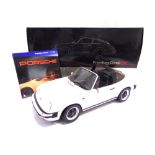 A 1/12 SCALE PREMIUM CLASSIXXS NO.10201, PORSCHE 911 CARRERA 3.2 TARGA white, mint or near mint (