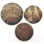 GREAT BRITAIN - ASSORTED SILVER comprising Edward VI (1547-1553), third period, shilling; and