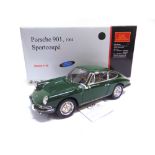 A 1/18 SCALE CMC NO.M-067B, 1964 PORSCHE 901 SPORTCOUPE dark green, limited edition 2316/5000,