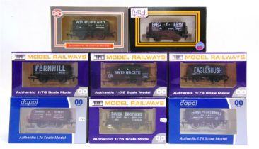 [OO GAUGE]. EIGHT LIMITED EDITION WAGONS BY DAPOL comprising a David Dacey seven-plank open wagon '