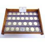 A BIRMINGHAM MINT 'THE NEW ELIZABETHAN AGE' STERLING SILVER PROOF MEDAL COLLECTION, 1977