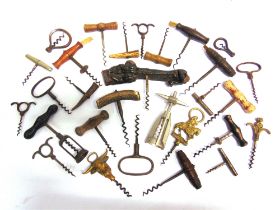 APPROXIMATELY TWENTY-EIGHT ASSORTED STRAIGHT-PULL CORKSCREWS together with a small quantity of other