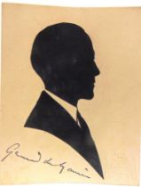 TWENTY-SEVEN SILHOUETTE PORTRAITS BY HANDRUP D.H. EVANS, OXFORD STREET, LONDON all with studio
